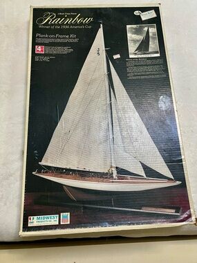Rainbow Plank-on-Frame Sailboat Model Kit